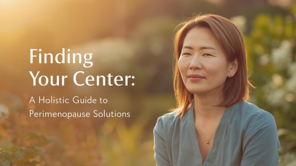 Finding Your Center A Holistic Guide to Perimenopause Solutions for Mind Body and Spirit featured