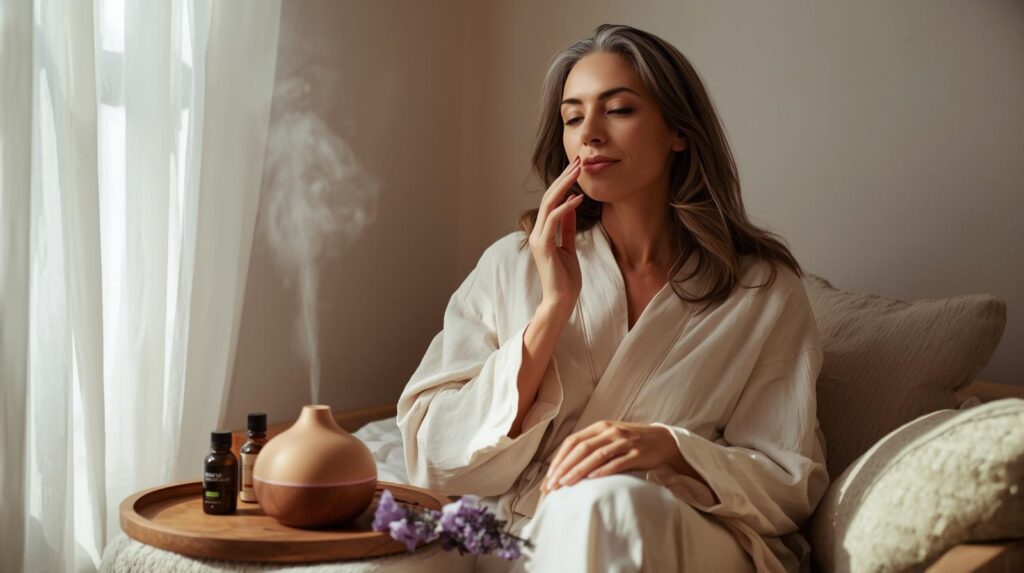 How to Use Aromatherapy for Midlife Hormone Balance A Gentle Guide to Finding Your Flow featured
